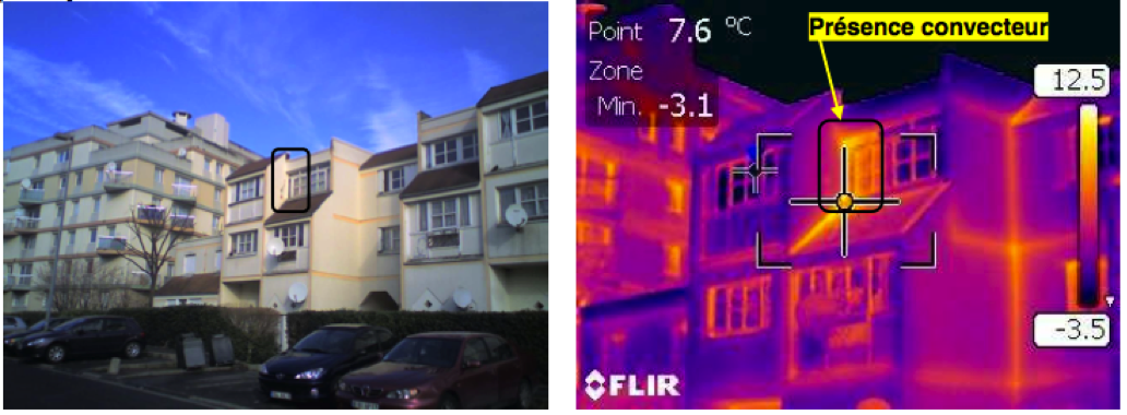 photographie infrarouge pont thermique