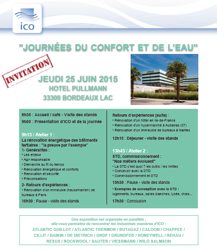 Affiche Journées du confort et de l'eau