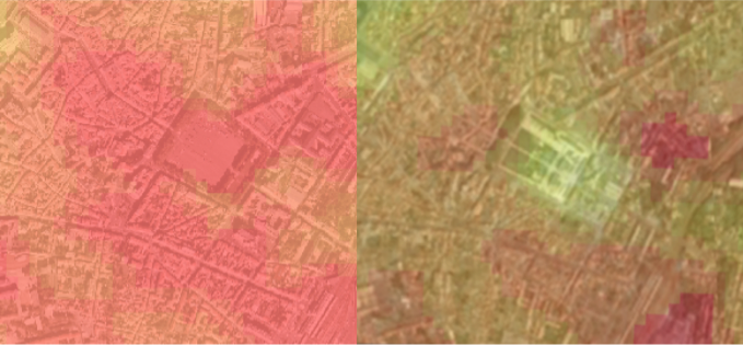 Place de la brèche avant après